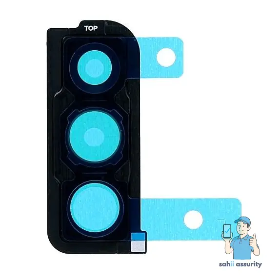 Camera Lens Glass with Frame for Samsung Galaxy A30s Black thumbnail